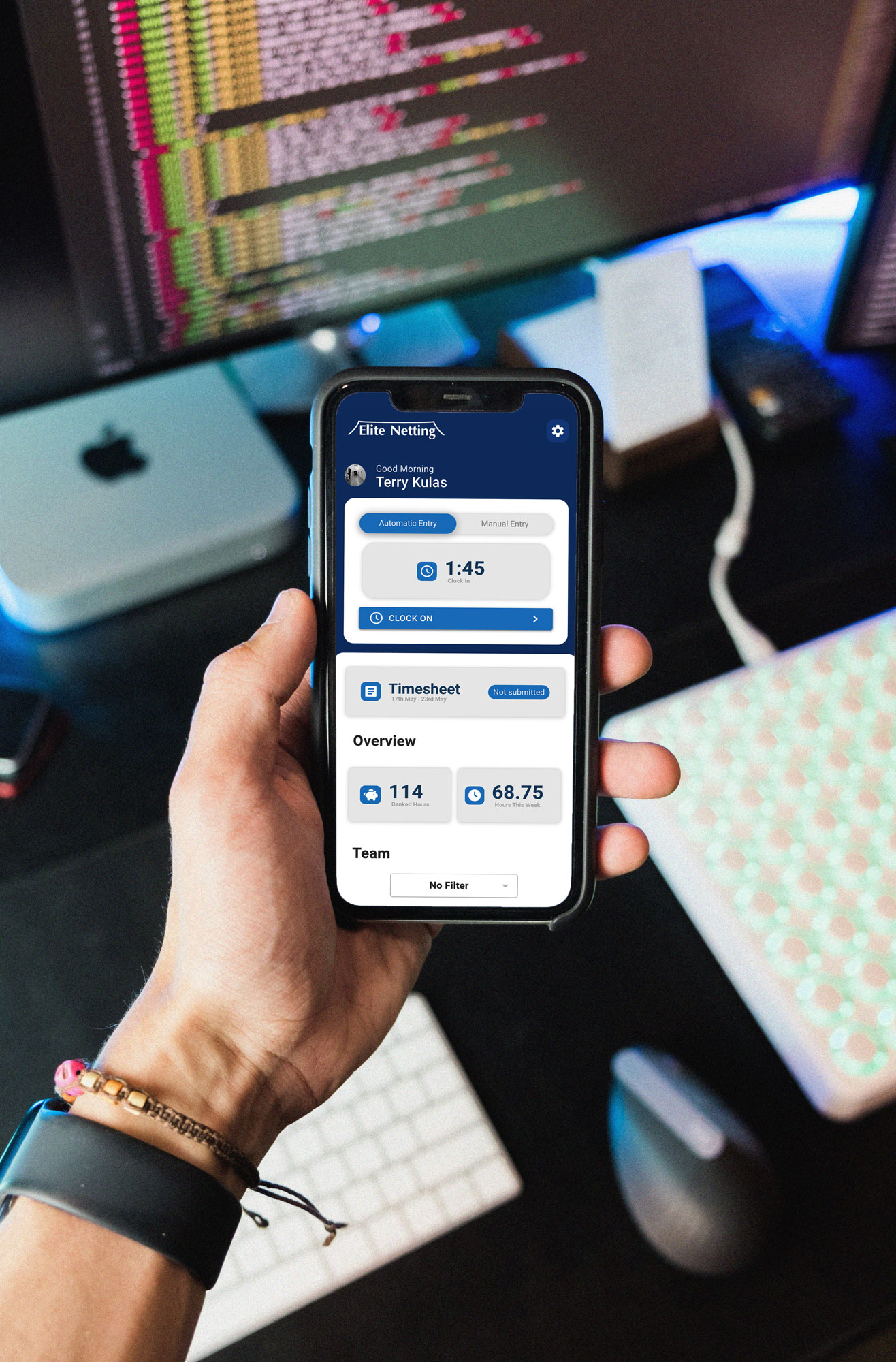 Aruza AI Agency Team new app for Elite Netting